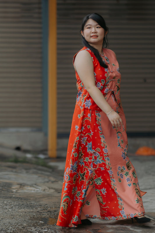 Malaysia-Batik-Attire-Top-Skirt-Women